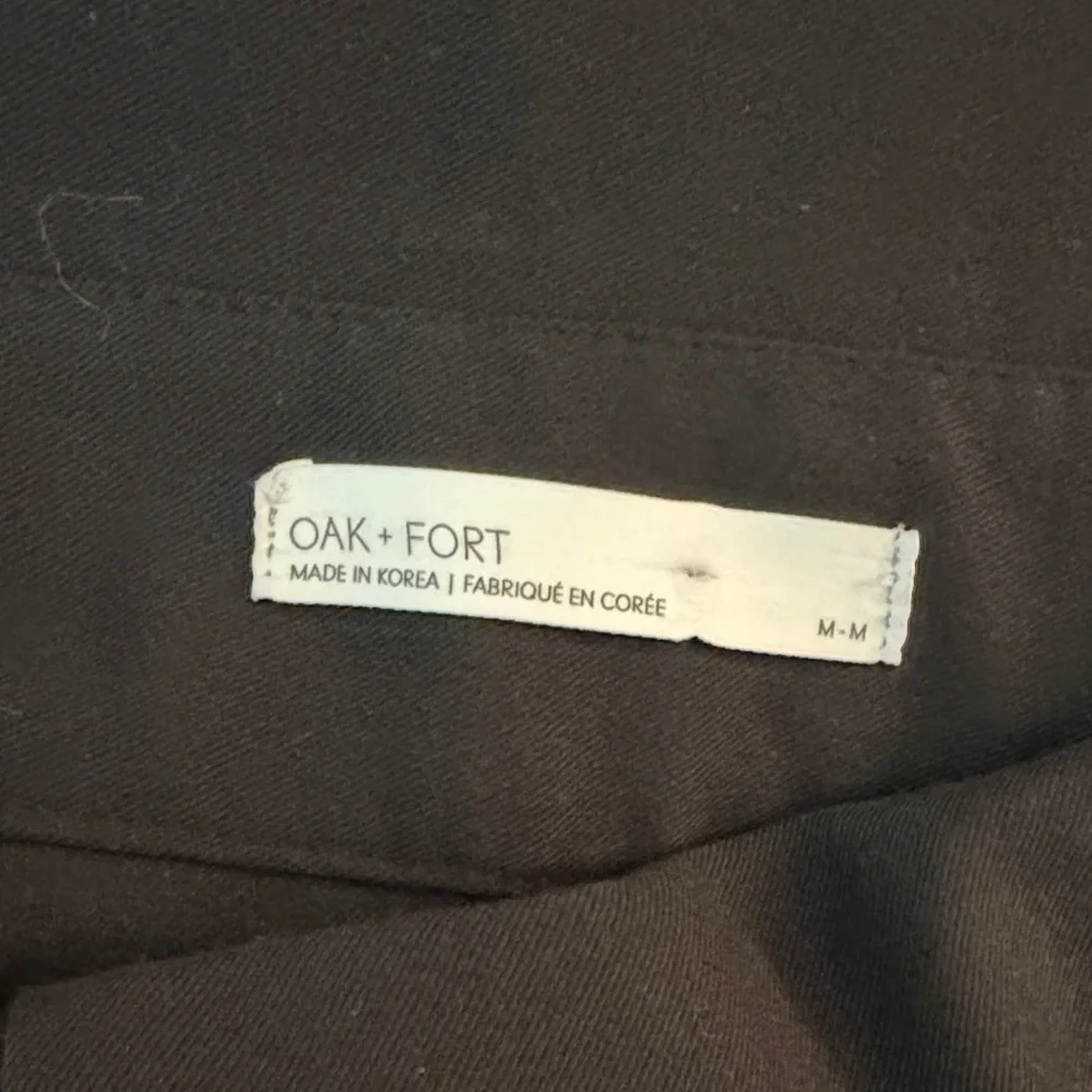 OAK + FORT Black Wide Leg Pants - Picture 2 of 3